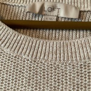 Classic Ann Taylor Loft Sweater, cream color